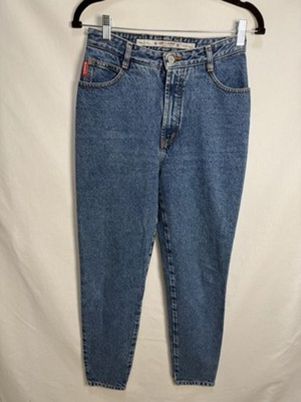 Bongo Jeans Juniors 9 Blue High Rise Tapered Leg 29 Inseam Denim Y2K Pockets